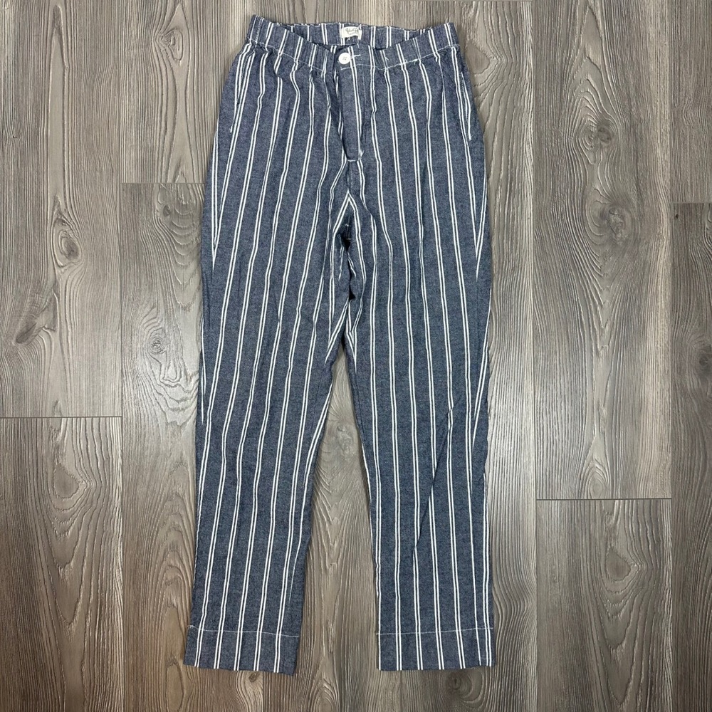 Brandy Melville Navy and White Striped Tildan Pants - ONE SIZE‎ Boho John Gault